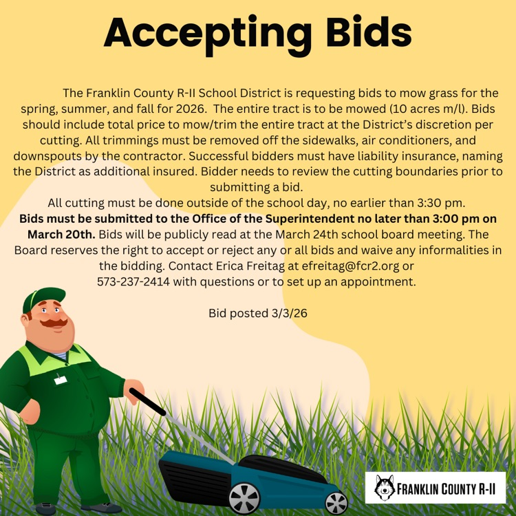 Grass Cutting Bids