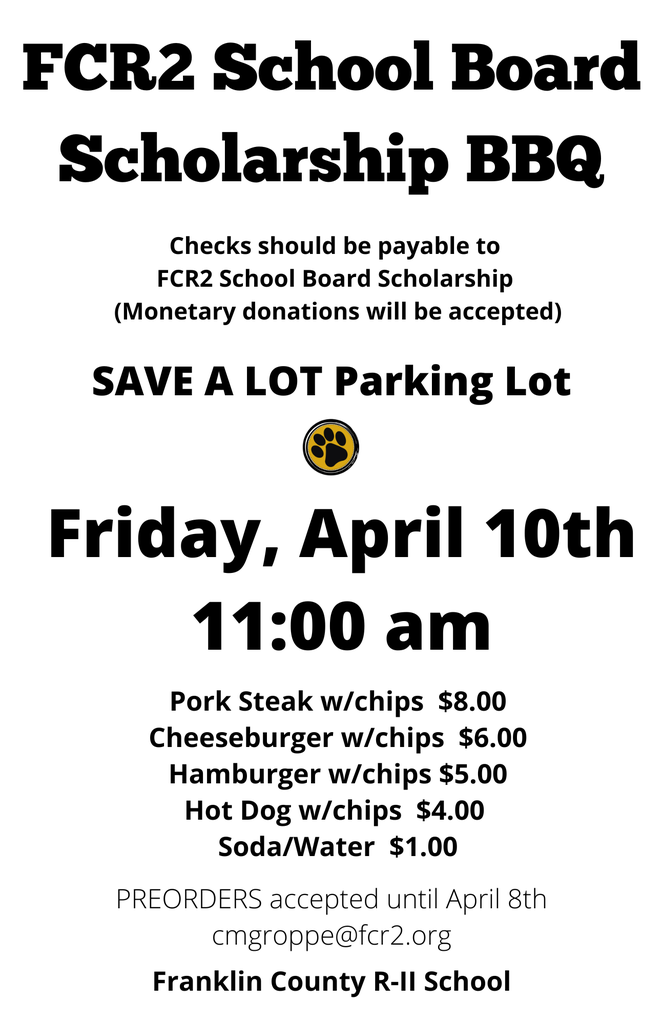 School Board BBQ April 10th
