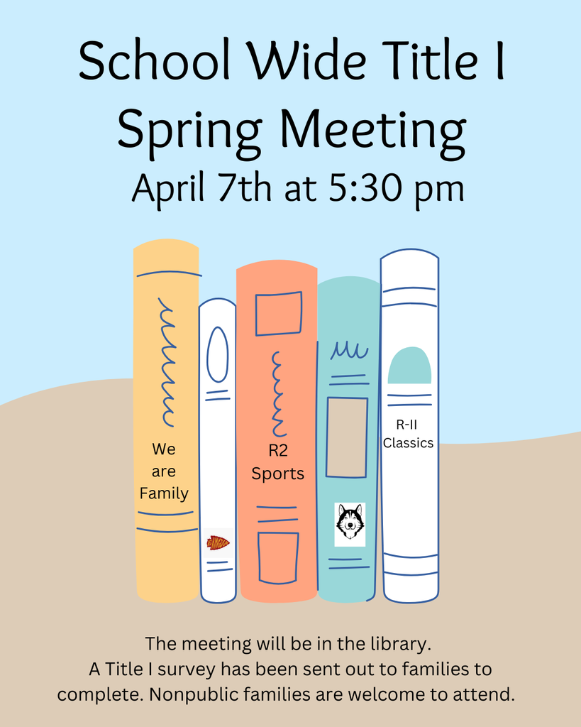 Title I Spring Meeting April 7th 5:30