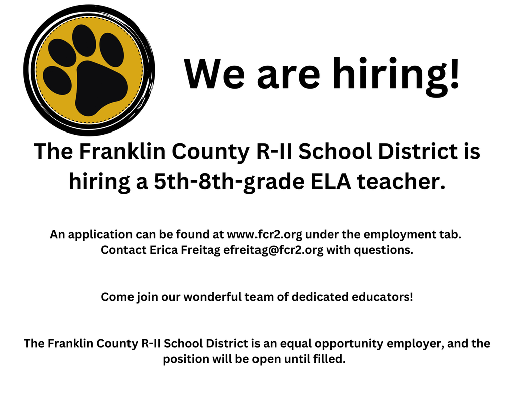 5-8 ELA Job Listing