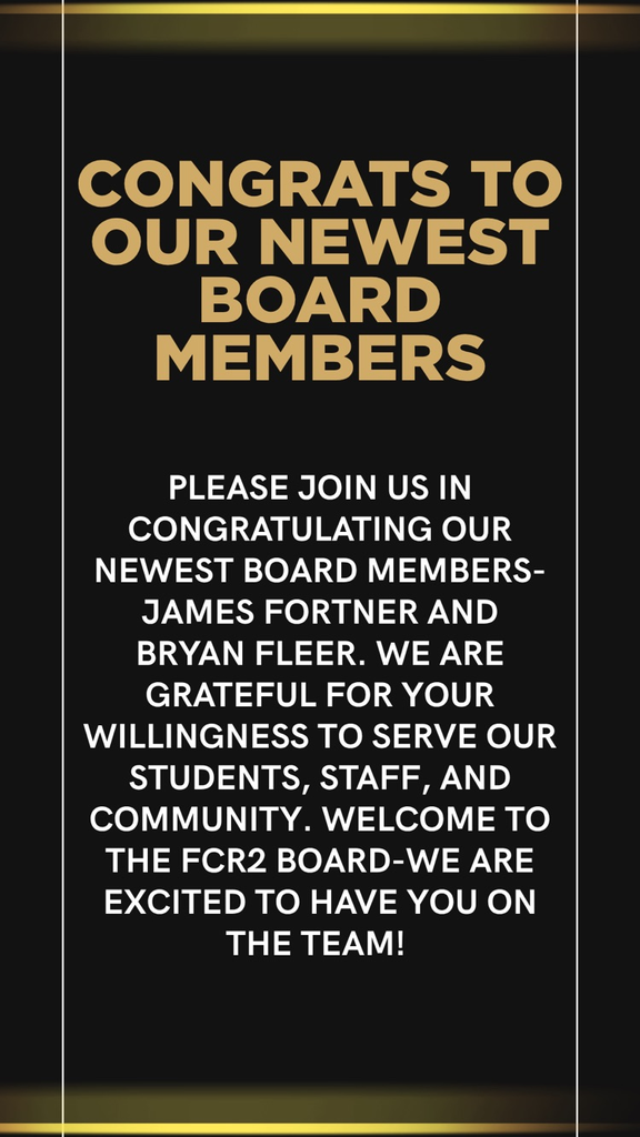 congrats to new board members