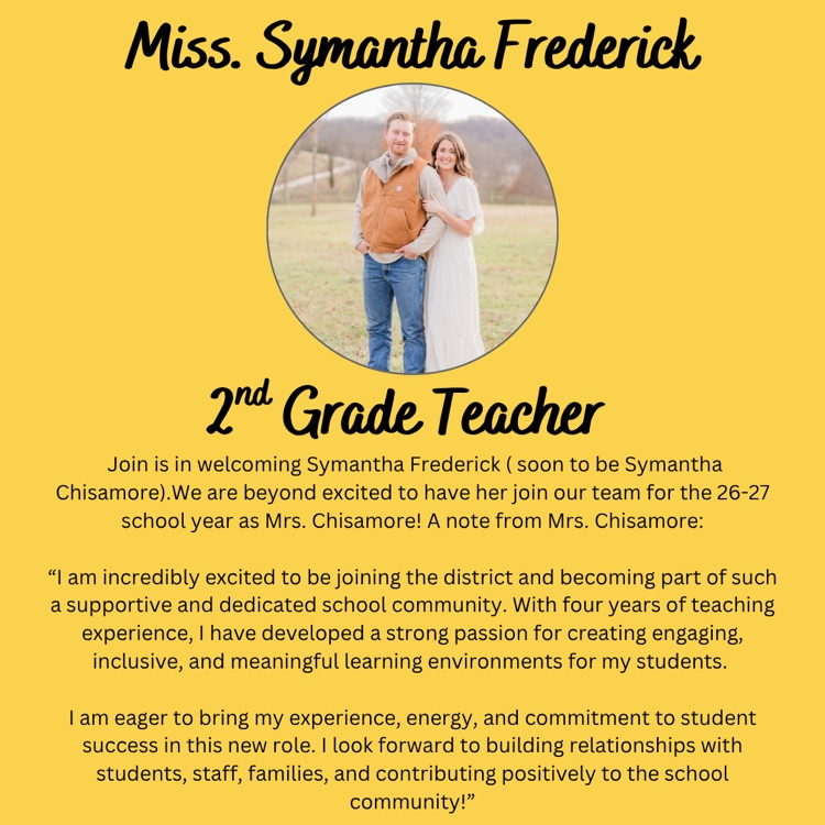 new second grade teacher