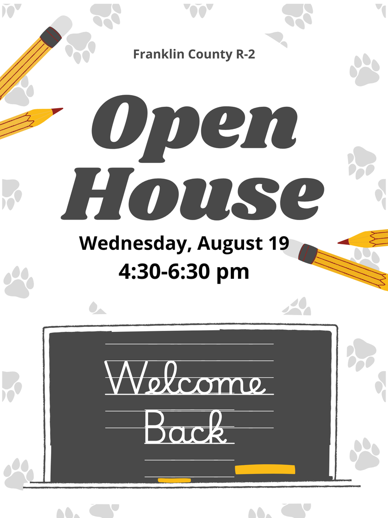 Open House August 19, 2026 4:30-6:30