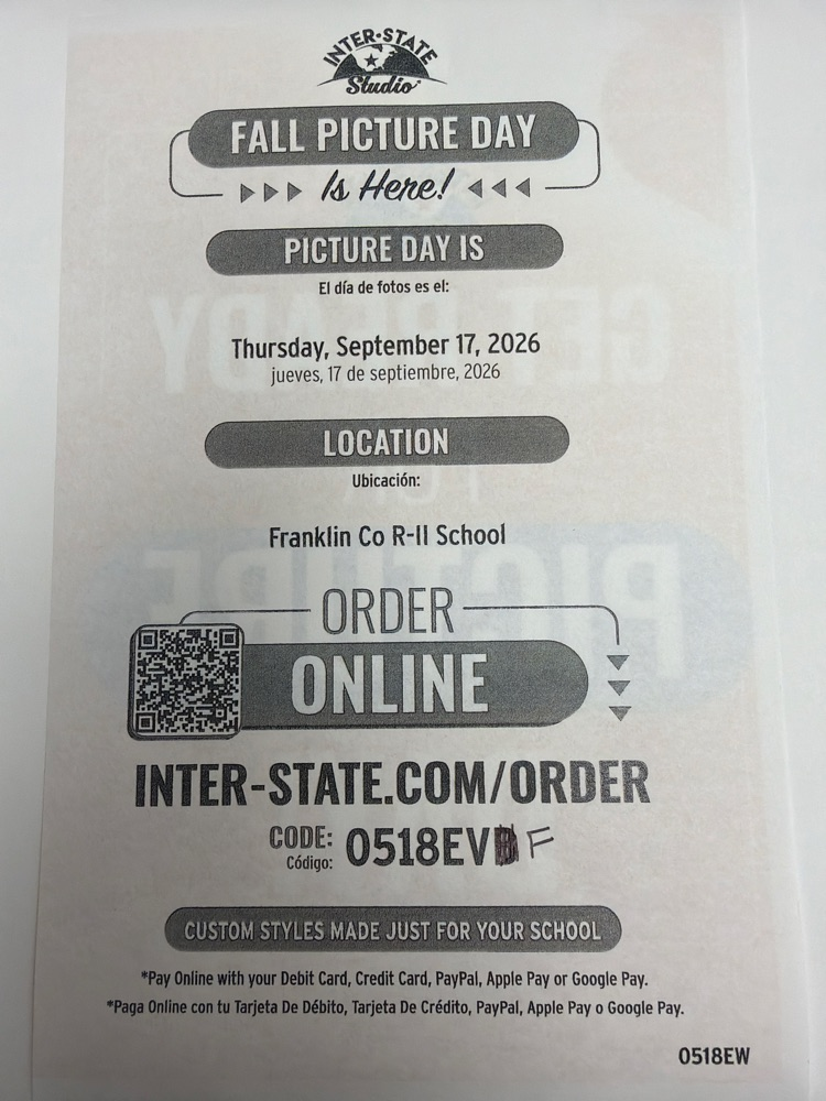 School Picture Order Forms 