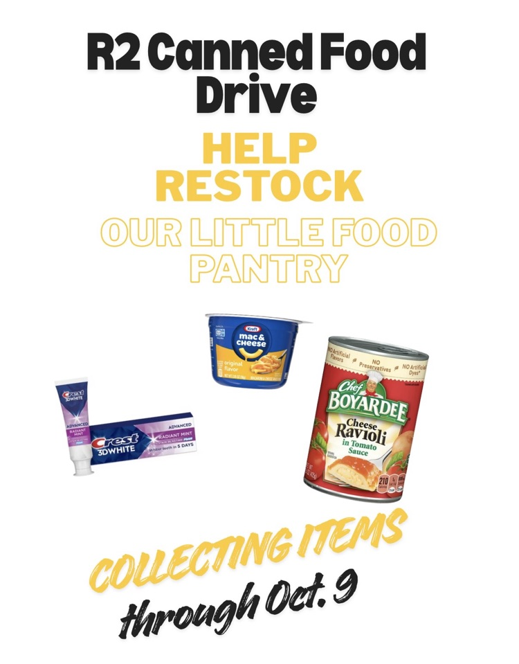 Canned Food drive through October 9