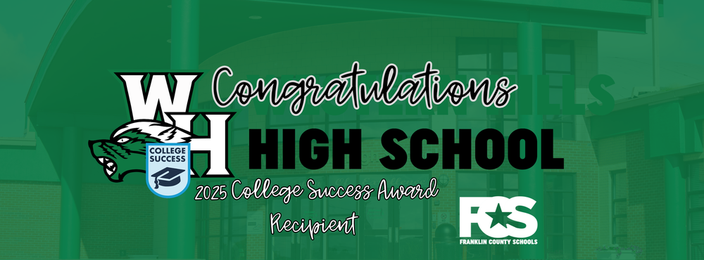 Congratulations to the Western Hills  HS for earning the 2025 College Success Award.