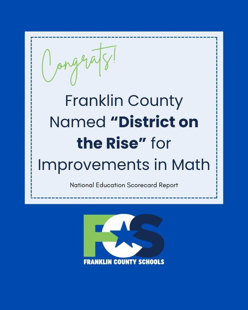 FCS Named "District on the Rise" for Improvements in Math