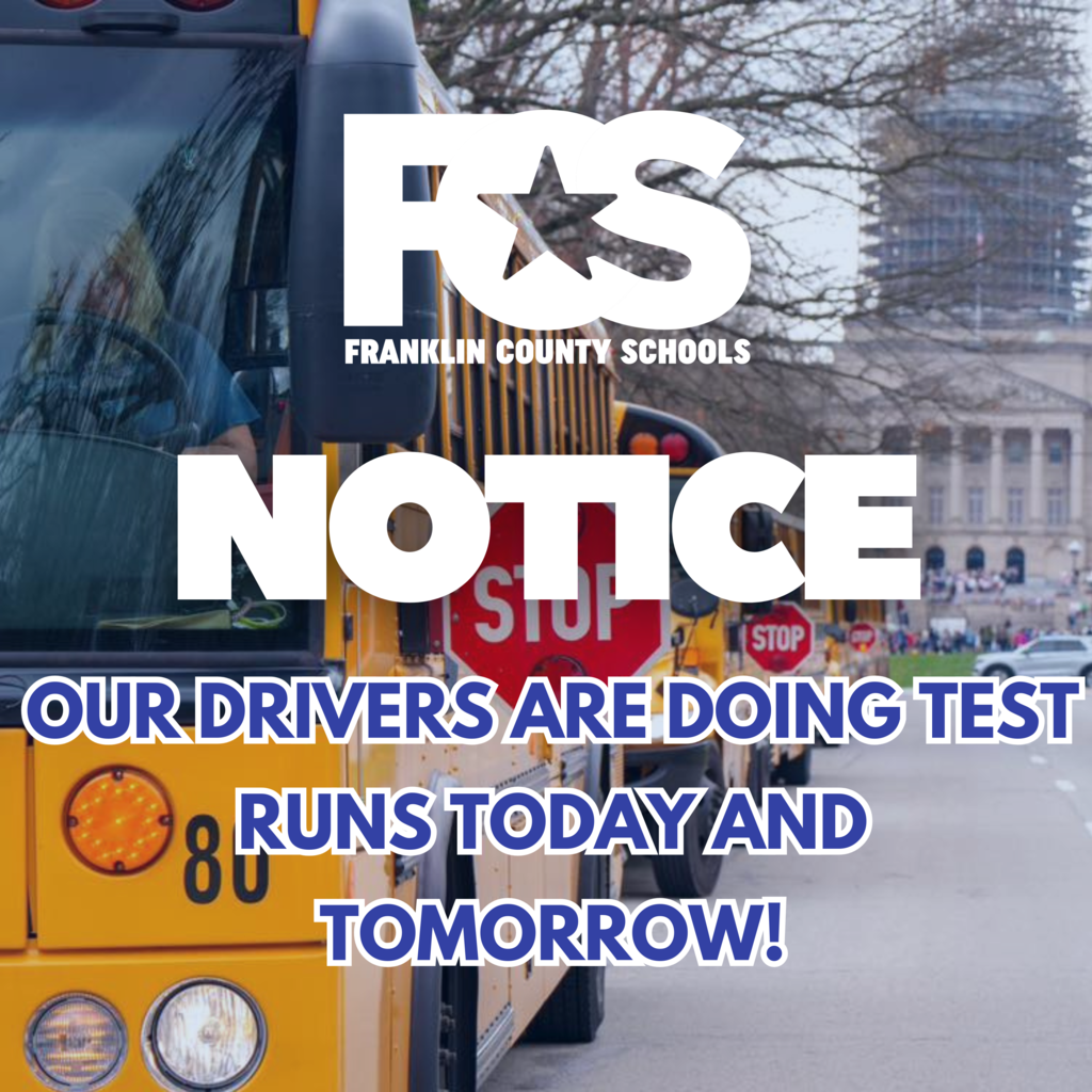 Our drivers are doing test runs today and tomorrow.