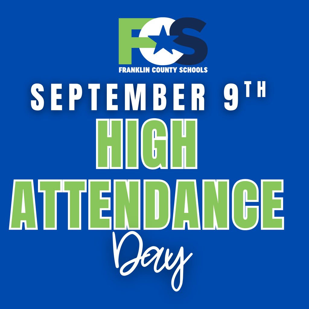 SEPTEMBER 9TH IS HIGH ATTENDANCE DAY