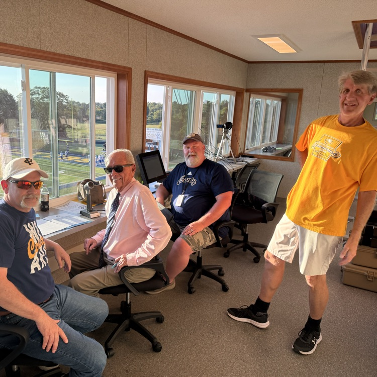 FCHS staff in the football press box
