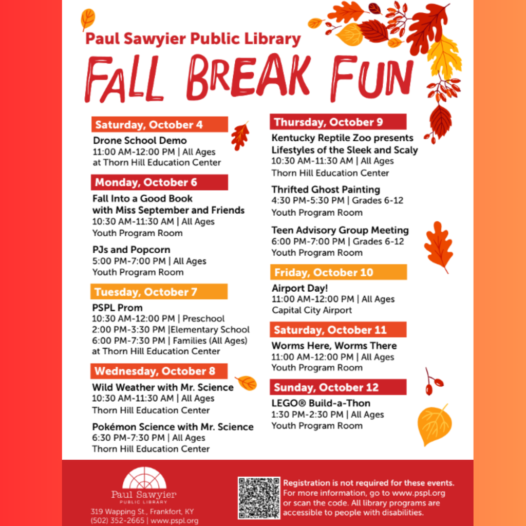 Fall Break Fun with Agenda! I'll share the link to a PDF copy of this flyer in the post it's self.