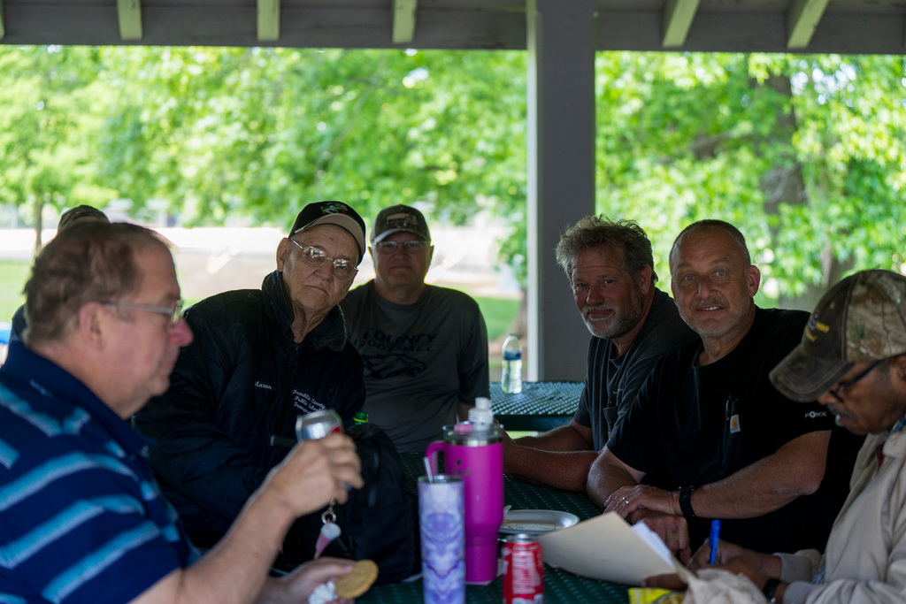 bus drivers at picnic