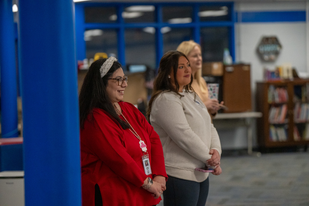 FCCLA sponsers stand in the library