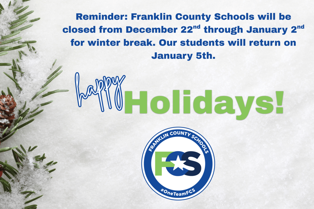 happy holidays promotional graphic. Words are also in the post.