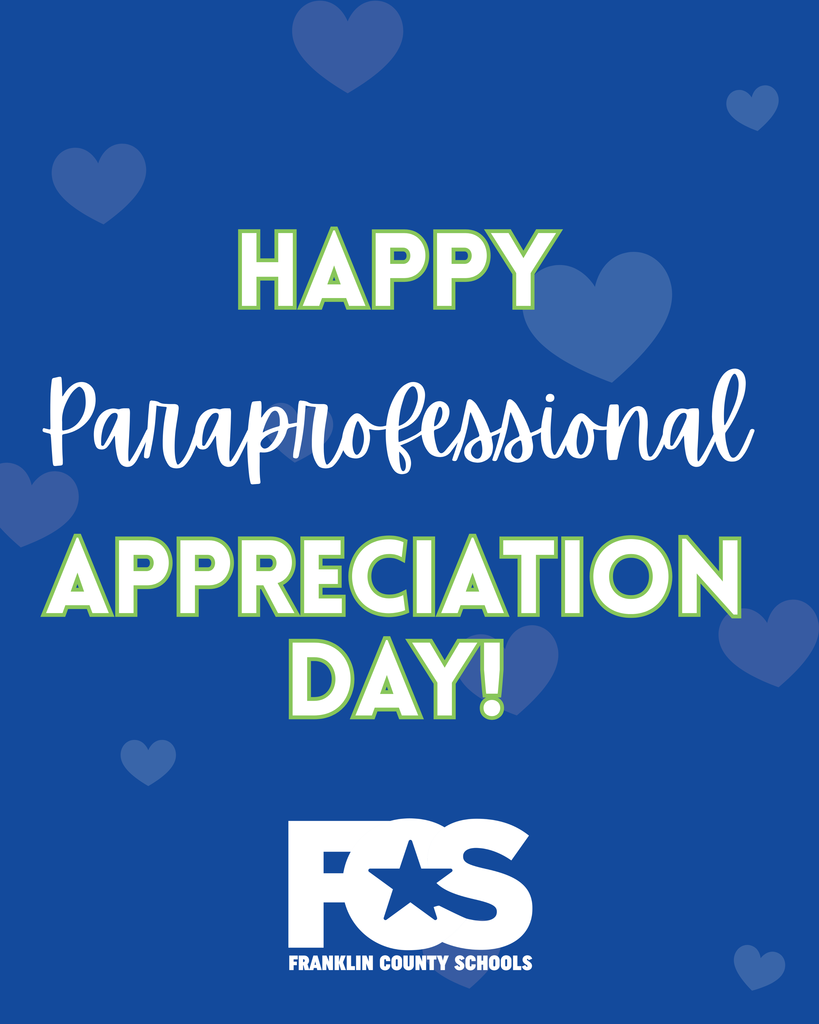 Happy Paraprofessional Appreciation Day promo flyer!