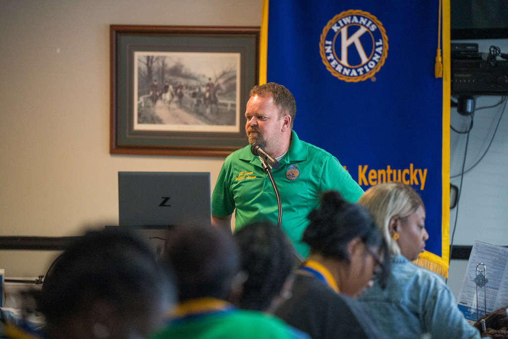 FFA sponsor, Zinner,  present at Kiwanis Club
