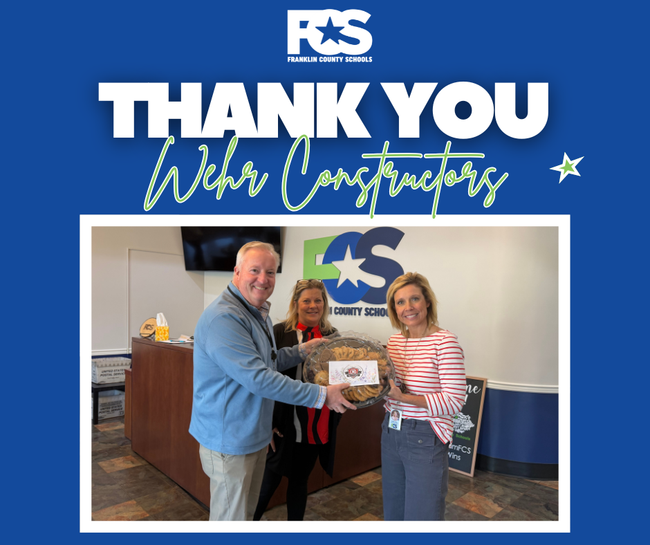 Wehr Constructors for delivers cookies during Teacher Appreciation Week.