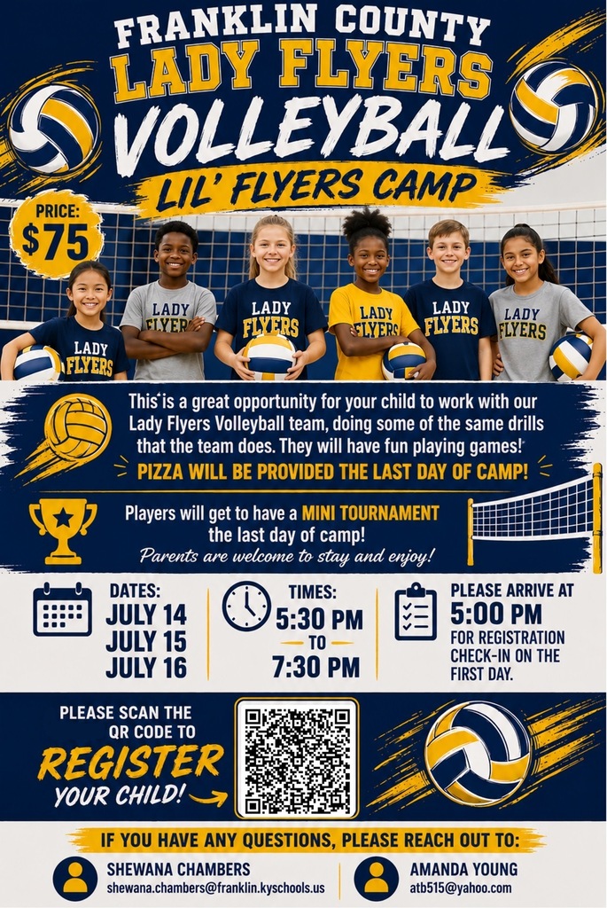 Lady Flyers Volleyball: Lil' Flyers Camp