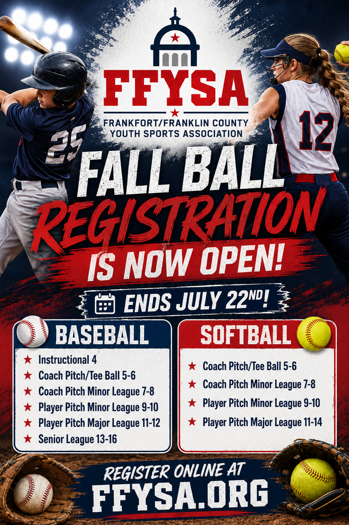 Baseball and Softball FFYSA Fall Ball Registration