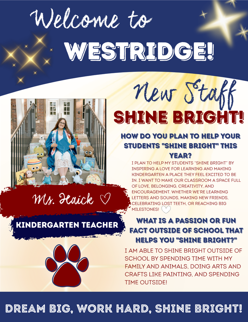 Ms. Haick, Kindergarten Teacher