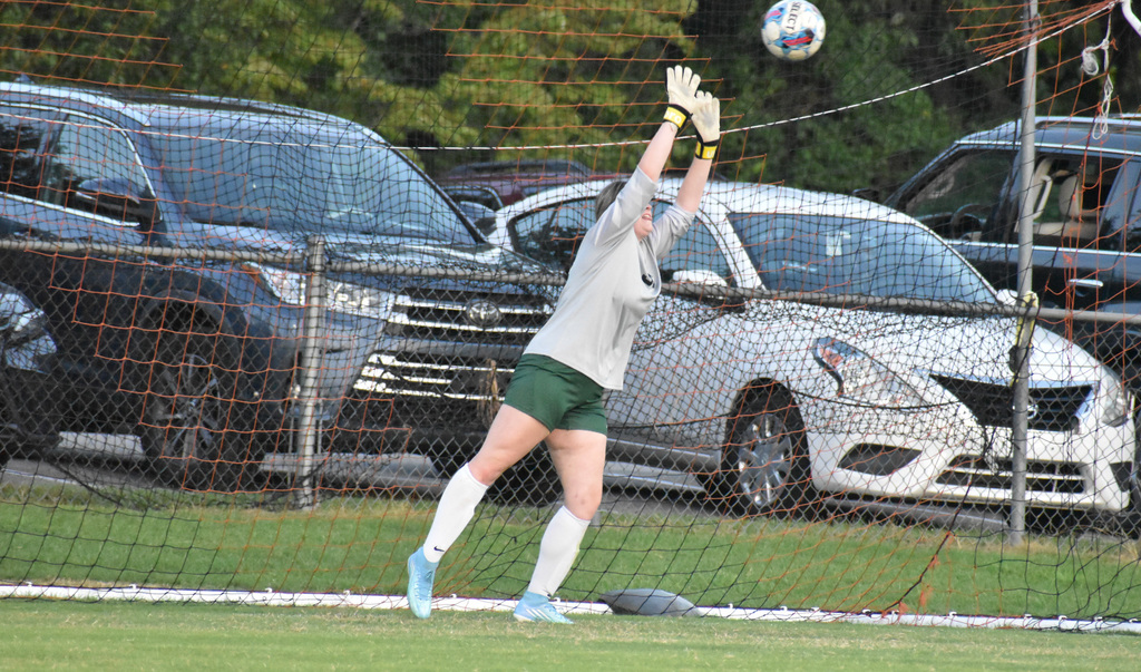 WHHS goalie blocks the ball.