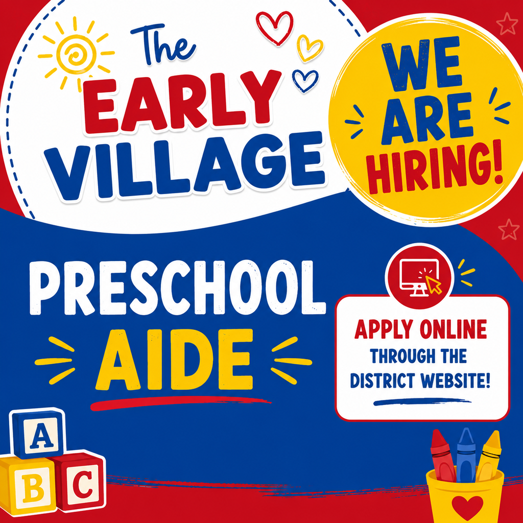 Preschool Aide Position - Now Hiring