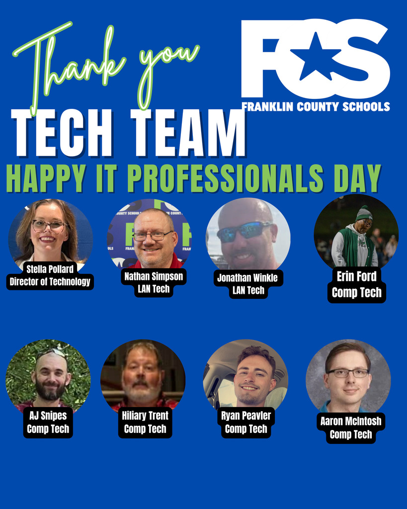 Graphic with photos of the IT Tech Team.
