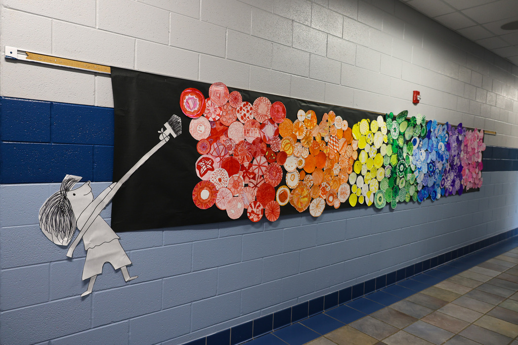Hearn Elementary "Dot Day" creations.