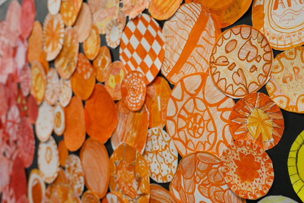 Orange dots