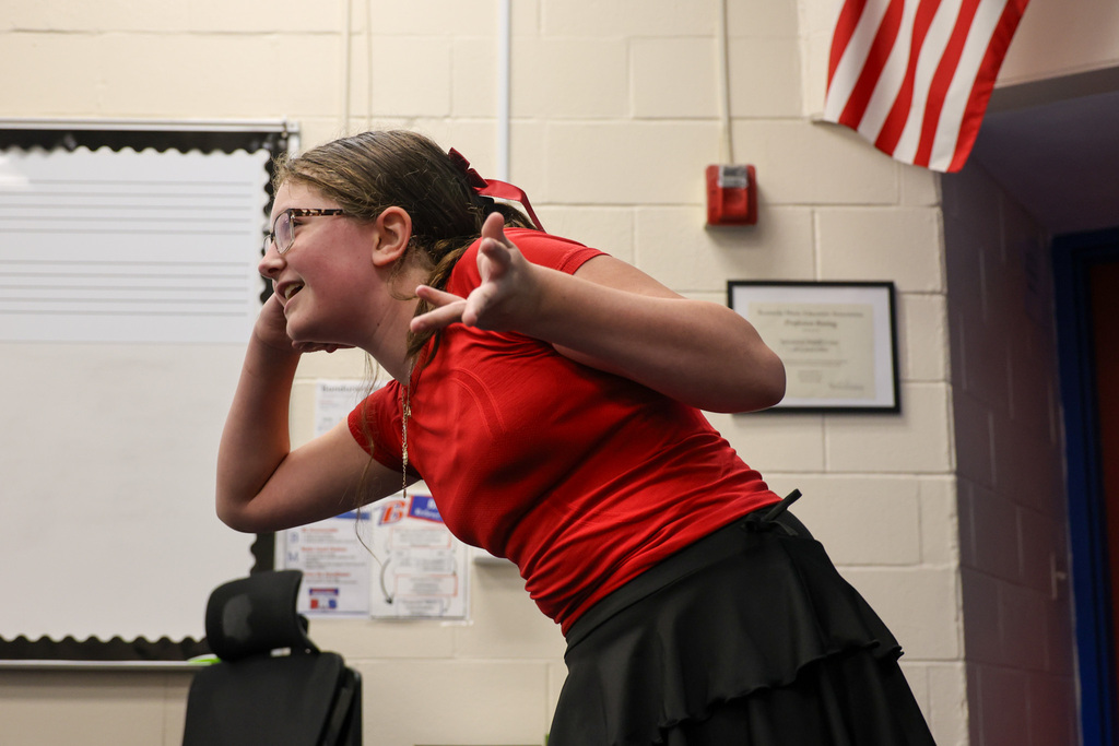 BMS student performs monologue