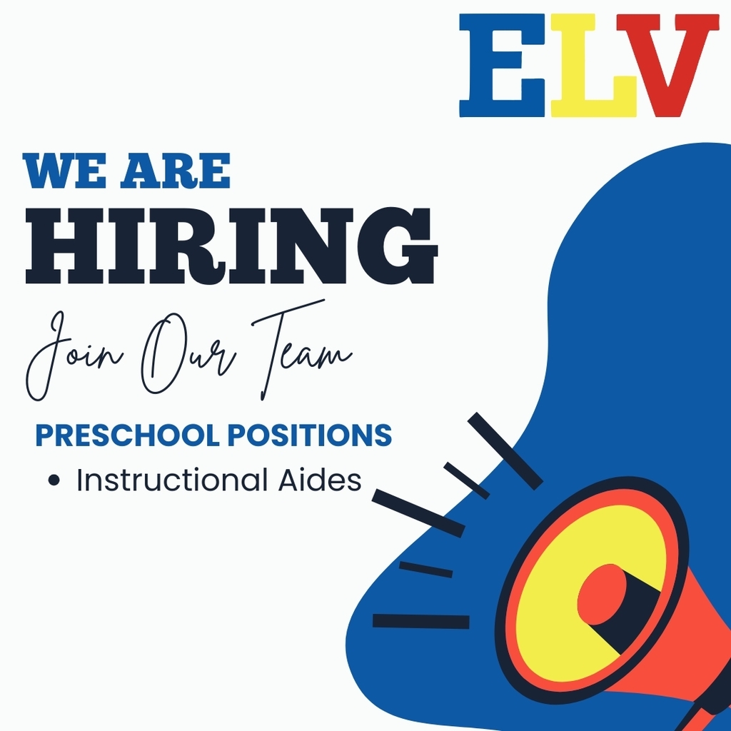 The Early Learning Village is now hiring Instructional Aides in their preschool classrooms. Apply online today!