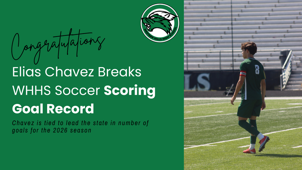 Graphic: Congratulations! Elias Chavez Breaks WHHS Soccer Scoring Goal Record