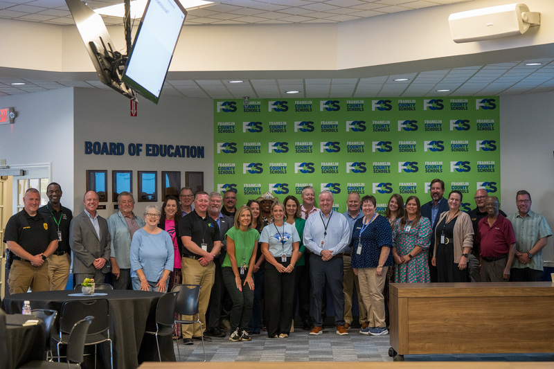 Key Communicators Group poses for a picture in FCS Board Room