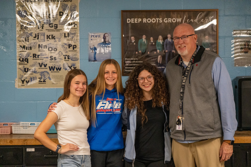 FFA students with mr. welch