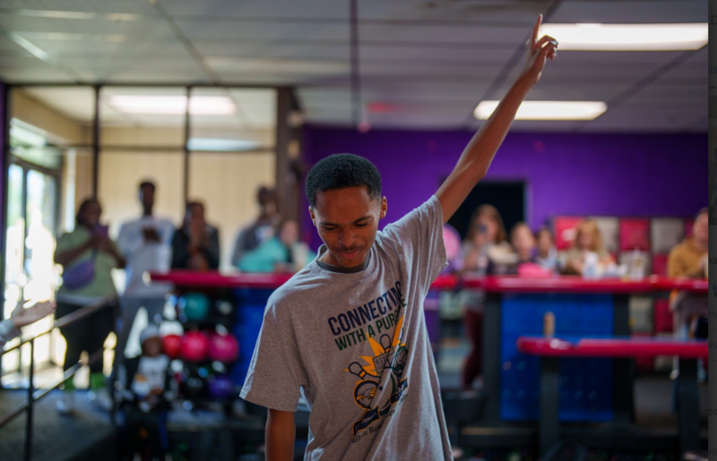 Student is called up to bowl