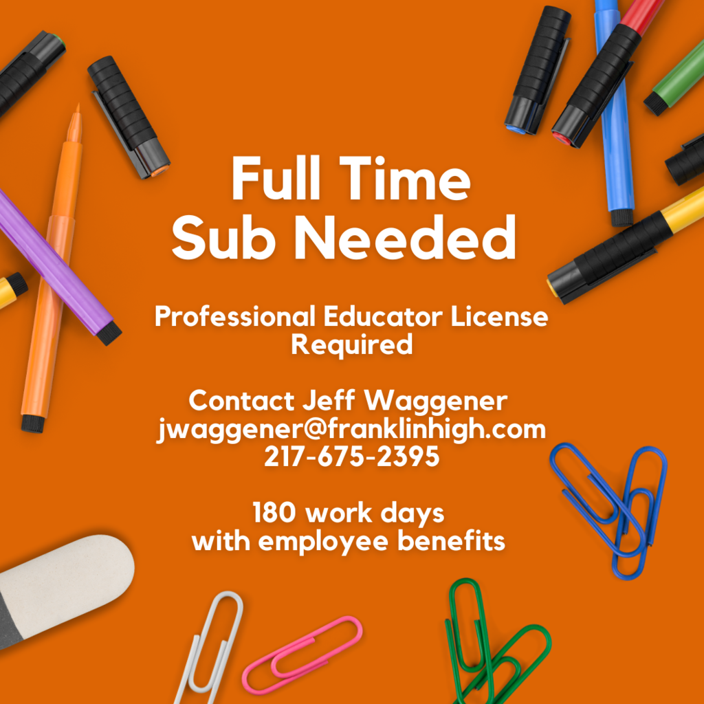 Full Time Sub Needed