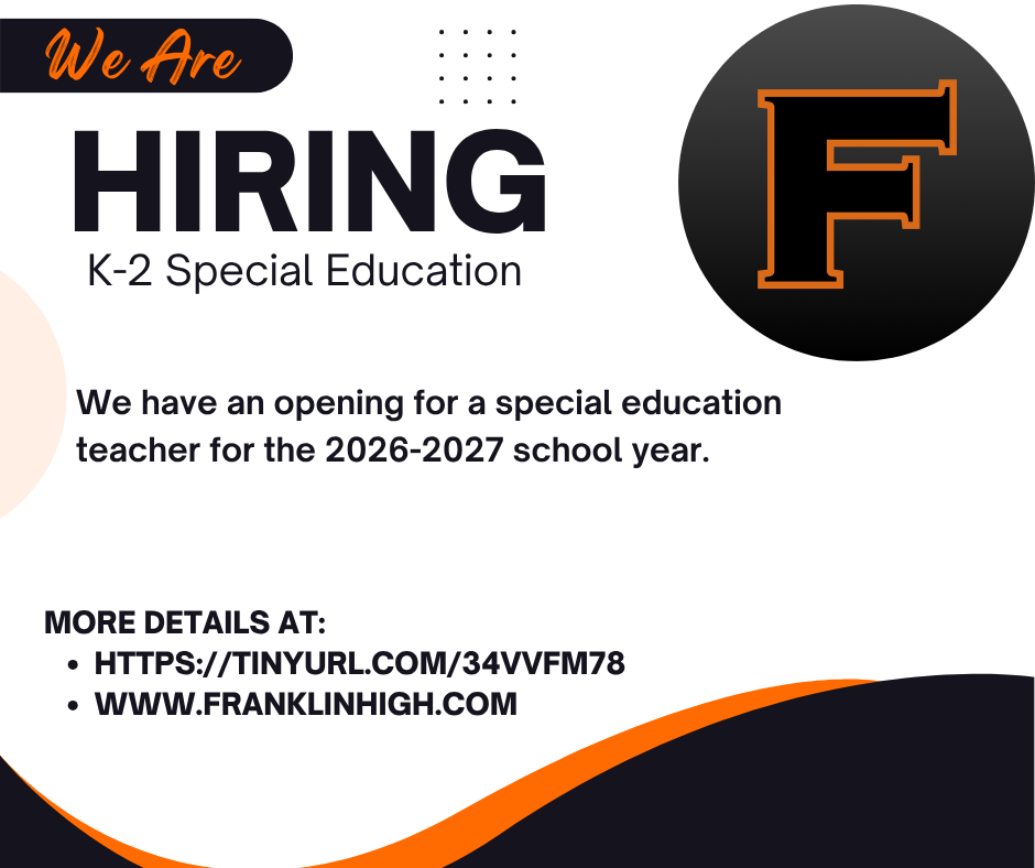 Looking for a K-2 special education teacher for the 26-27 school year!
