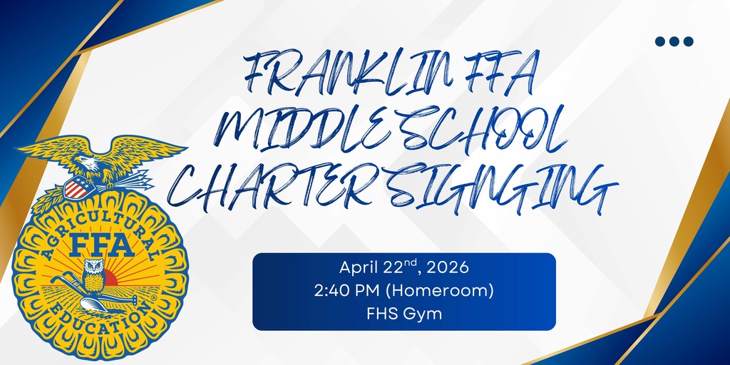 Franklin FFA Middel School Charter Signging