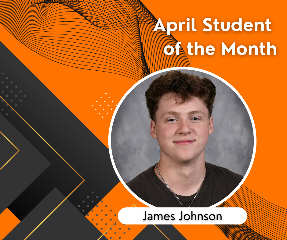 Jams Johnson April Student of the Month
