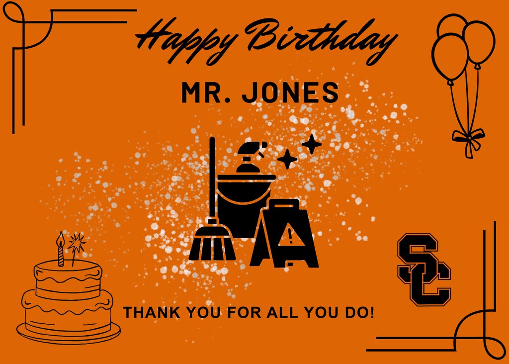 Happy Birthday Mr. Jones