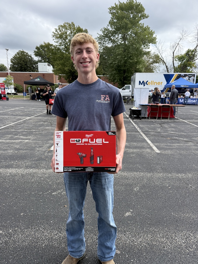 student winning award