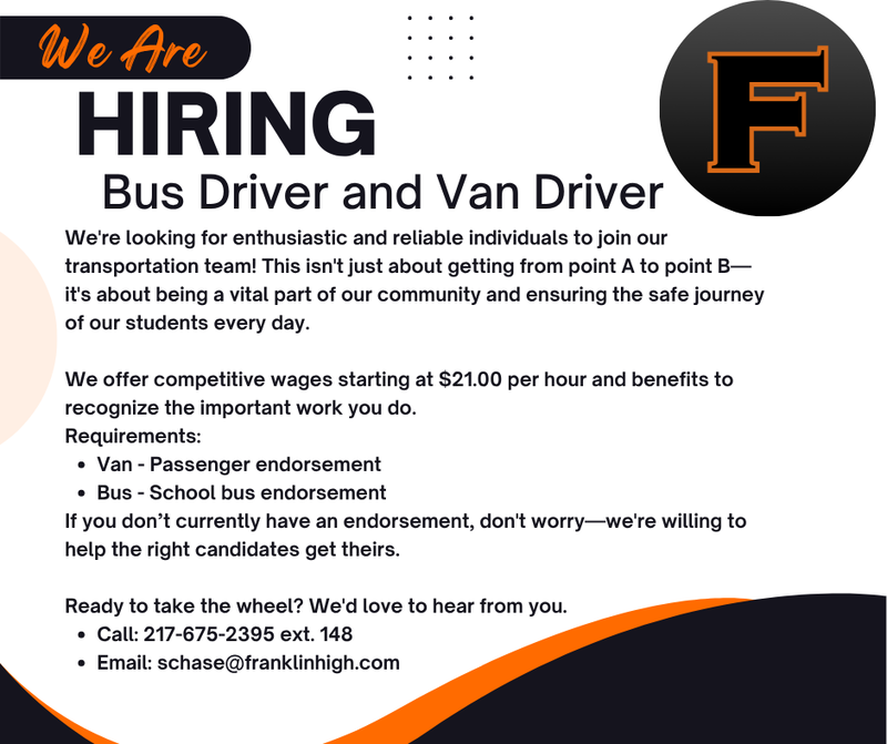 We're looking for enthusiastic and reliable individuals to join our transportation team! This isn't just about getting from point A to point B—it's about being a vital part of our community and ensuring the safe journey of our students every day.