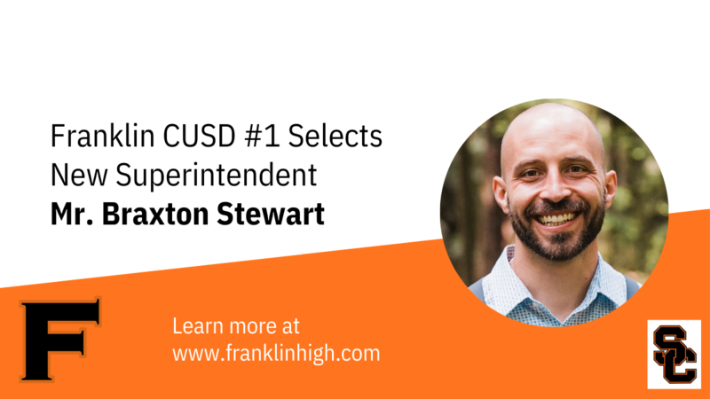 image of announcement for superintendent