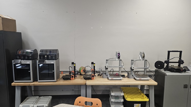 3d printers in STEM Lab