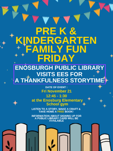 PreK & Kindergarten Family Fridays