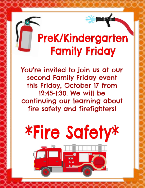 PreK & Kindergarten Family Fridays