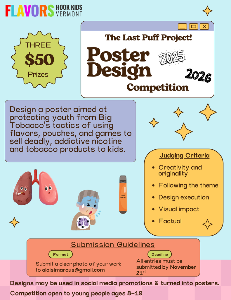 make a poster about the importance of protecting youth from vaping & tobacco