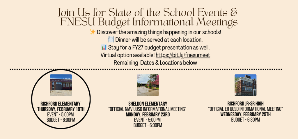 Budget Informational Meetings