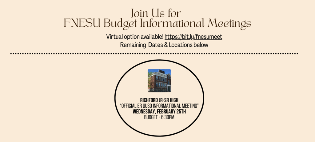 Budget Informational Meetings