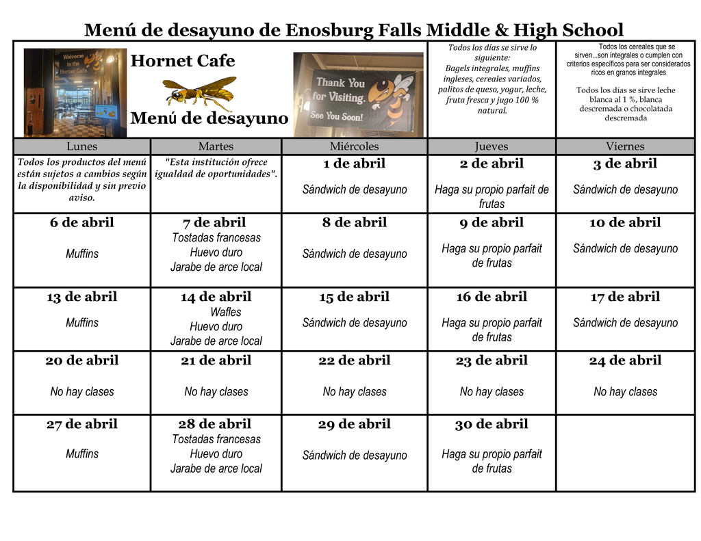 Spanish April Breakfast